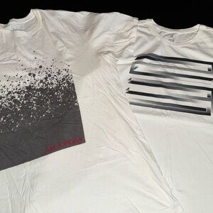 Air Jordan Brand White Graphic T-Shirts Men’s XXL lot of 2